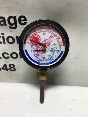 Howe 03.01.003.00 3″ Dial 1/2″NPT Booster Heater Temperature-Pressure Gauge