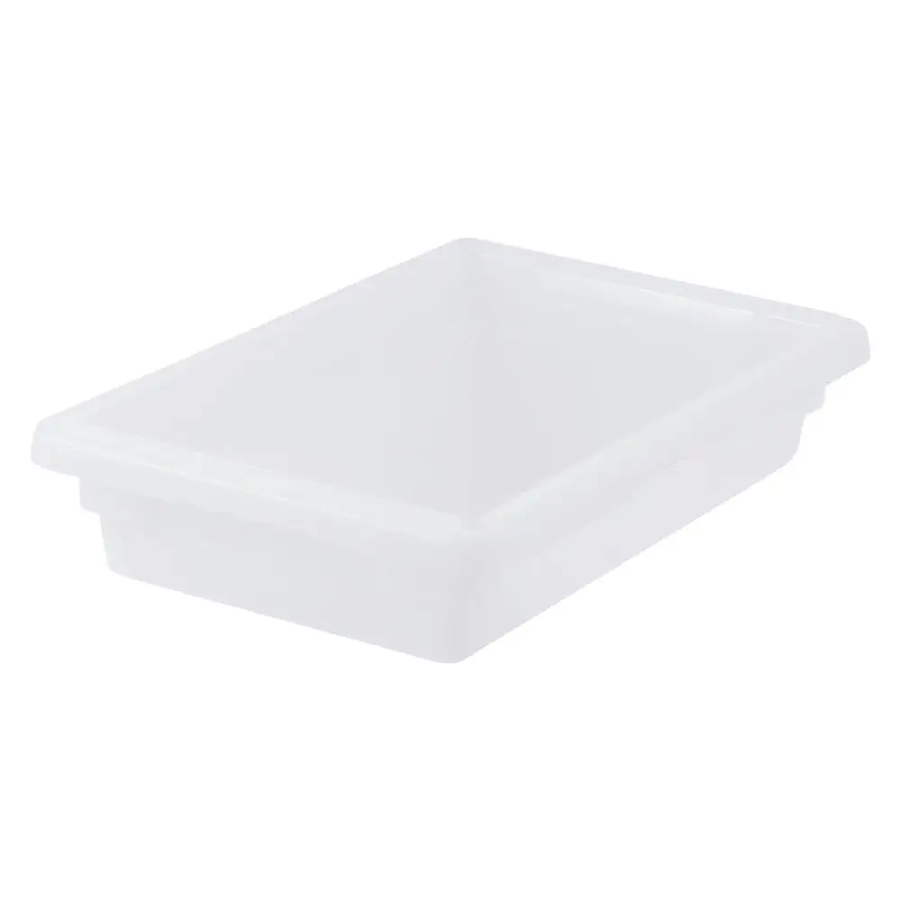 Food Storage Box , 12" x 18" x 3", White, PP (6 Each)