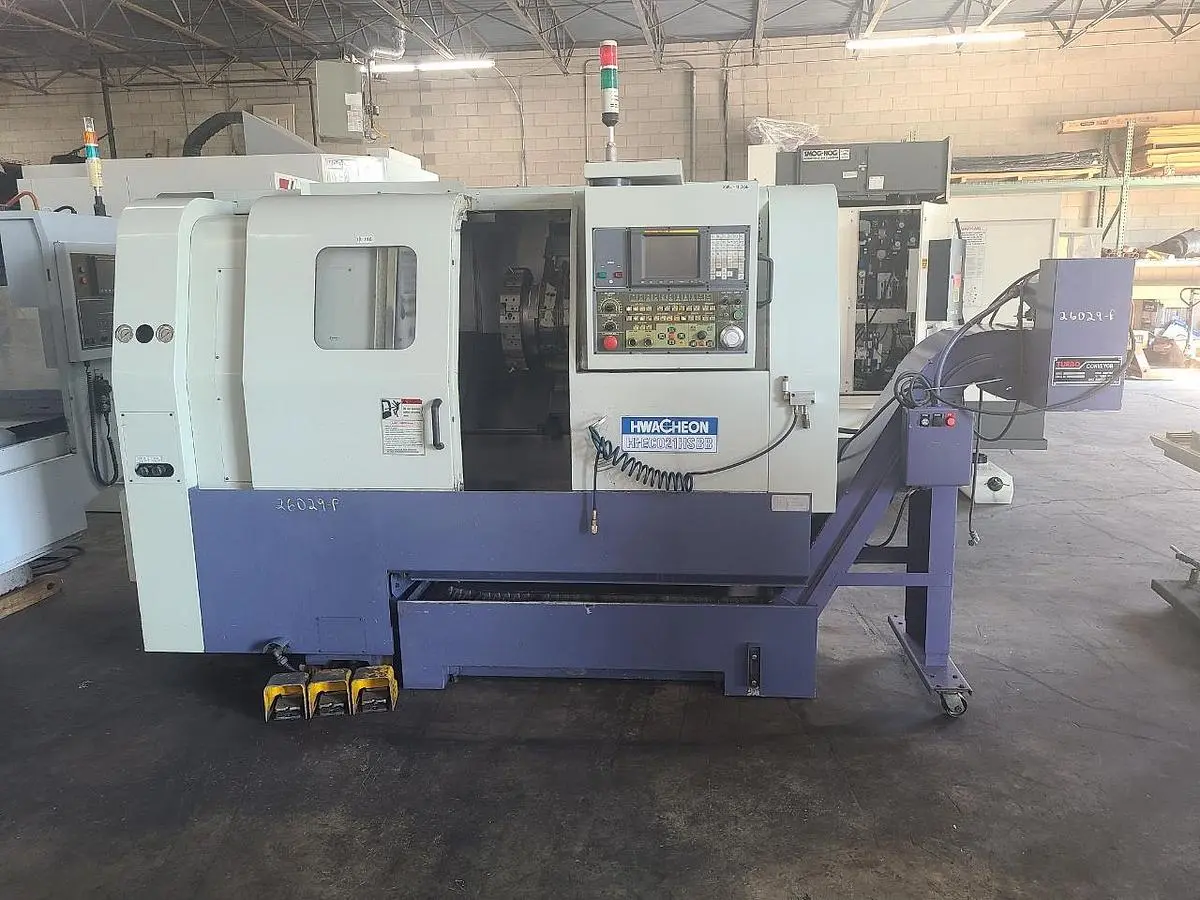 Used 2000 HWA CHEON HI-ECO21HSBB CNC Lathes Pennsylvania US | Hildebrand Machinery Co. #1481798