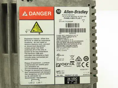 Allen Bradley 2711P-T7C22D9P HMI PanelView Plus 7 Touch Screen 7" 24VDC Series A