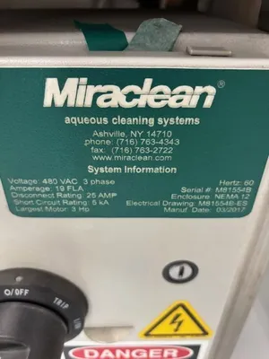 2017 MIRACLEAN M81554B Ultrasonic Washers and Cleaning Systems | Machinery Resources International (2)