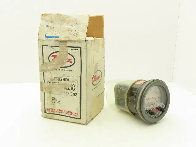 Dwyer 13-167391-00 Photohelic Pressure Switch/Gauge 0-20 H2O 120V 10A 50/60HZ