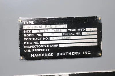 USED 1963 HARDINGE TM UM