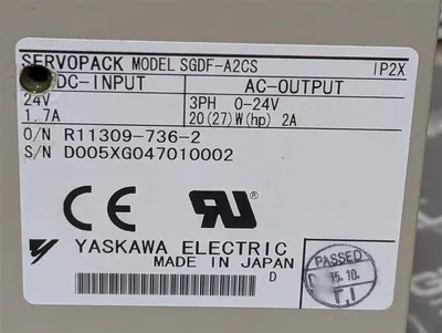 Yaskawa SGDF-A2CS ServoPack DC Input Module R11309-736-2 Used