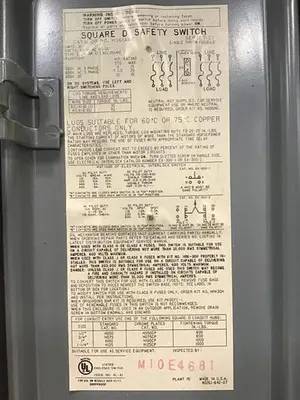 USED SQUARE D H361AWK E1