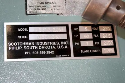 USED SCOTCHMAN F18510-20M