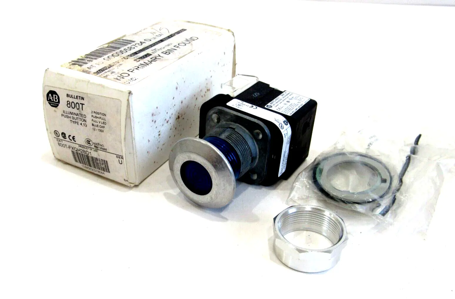 ALLEN BRADLEY 800T-FXQH2BD1 PUSH-PULL DEVICE SERIES U 800TFXQH2BD1 NEW, SURPLUS