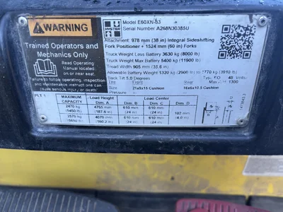 Used 2020 HYSTER E60XN-33 3-Wheel Sit down Electric Counterbalance Forklifts Michigan US | KD Equipment Sales #1548822