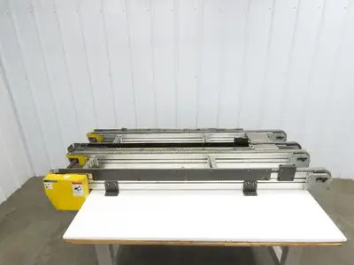 NKE CSB89A-PS-MD-222-1450-36-90W-3 Plastic Chain Conveyor 2-Row Double 220V 3PH