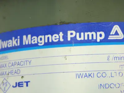 Iwaki MD-70RM Magnetic Drive Water Pump 1"Poly Plastic 220V 3PH 97 L/min
