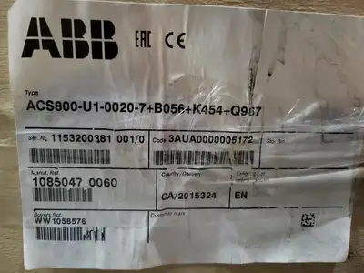 NEW ABB ACS800-U1-0020-7+B056+K454+Q967