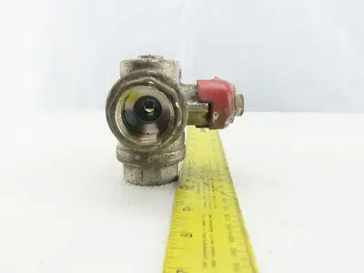 PN40 11A Stainless Steel 3 Way Ball Valve With Shutoff 3/4" NPT