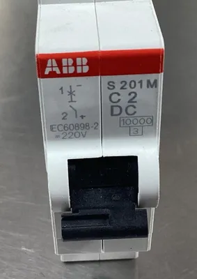 Used ABB S 201 M C 2 DC Circuit Breakers | Palmetto Automation #1154270