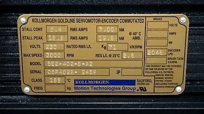 NEW KOLLMORGEN BE2-402-B-A2 SERVOMOTOR-ENCODER BE2402BA2