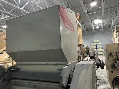 VECOPLAN RG52/100 FF (FILM & FIBER) SHREDDER WITH CUMBERLAND X1000 GRANULATOR – Complete Shred/Grind Line – New 2007