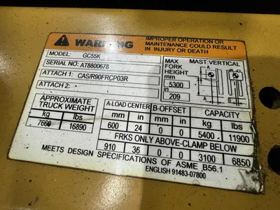 USED CATERPILLAR GC55KSTR