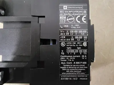 USED TELEMECANIQUE LC1 D09 10