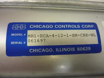 USED CHICAGO CONTROLS MR1-ECA-4-12-1-SM-CBE-NL