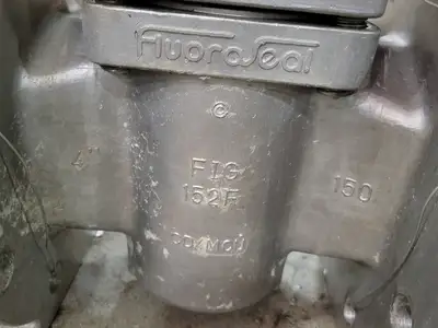 4", Class 150, Sleeved Plug Valve, B16.34, W/ Gear Operator