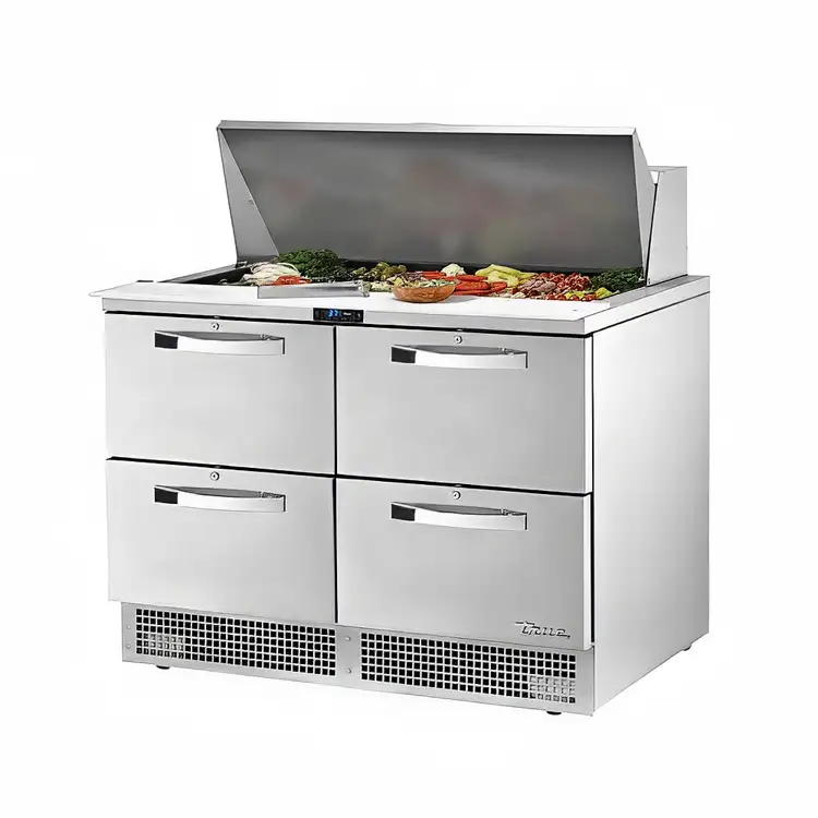 Used True TFP-48-18M-D-4-HC Food Prep Tables Illinois US | Falcon Restaurant Supply #1374354