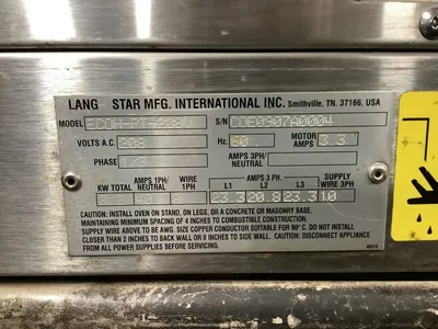 152-0666 Lang ECOH-PT Half Size Electric Convection Oven