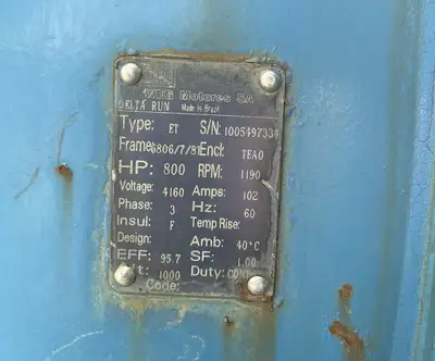 320,000 CFM Underground Mine Fan System w/ WEG 800 hp Motor