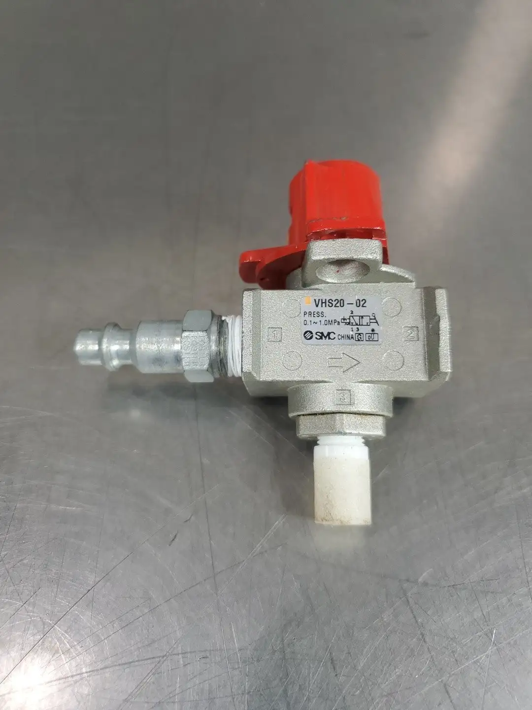 SMC VHS20-02 Pneumatic Lockout Valve, 0.1~1.0MPa. 6E-9