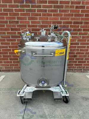 USED PRECISION STAINLESS 600 LITER STAINLESS STEEL JACKETED REACTOR 45 PSI