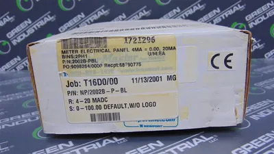 Transcat NP/2002B-P-BL MeterMaster Digital Panel Meter New NIB