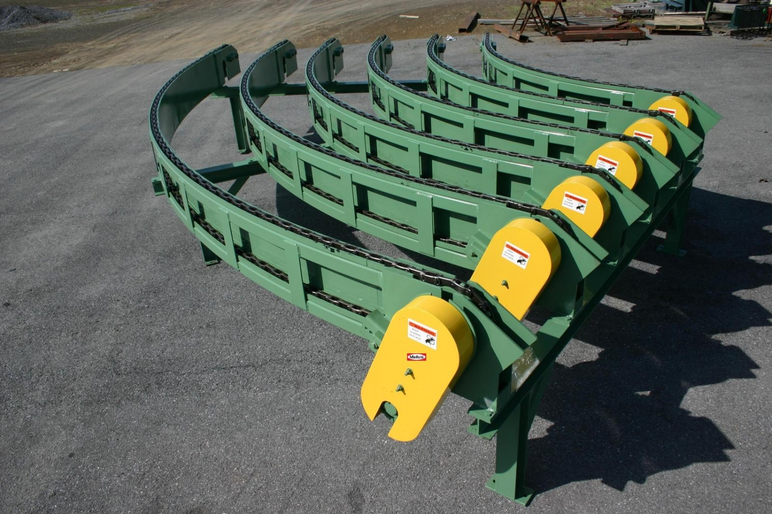 Mellott Curved Chain Conveyor