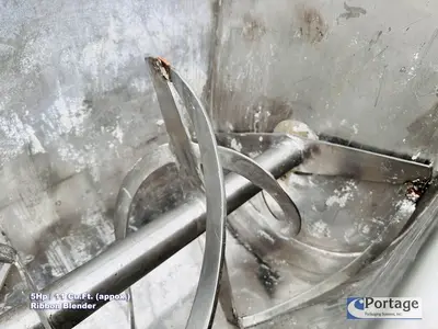 USED AARON PROCESS EQUIPMENT 11-CU.FT. JACKETED RIBBON BLENDER