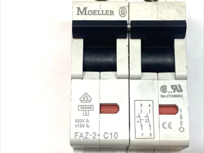 Used Moeller Circuit Breaker 2-Pole 10A 415V Circuit Breakers Michigan US | Maverick Industrial Sales #1398824