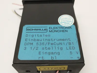 DPM 535, DPM 535/FeCuNi/B1, DPM 535 B1 | Schwille Elektronik DPM 535 B1 LED Digital Panel Meter 5V 3-1/2 Digit - Used