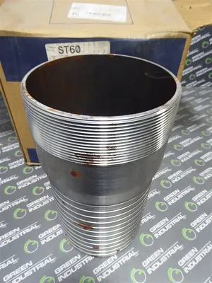 Qty. 4 Dixon ST60 6" Unplated Steel Barbed to NPT Straight Hose Fittings