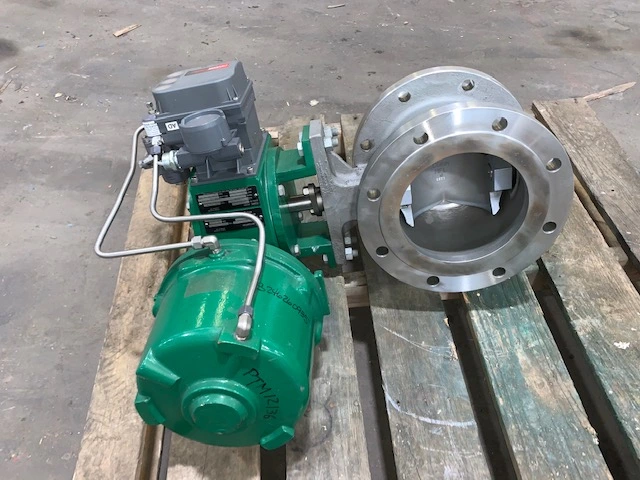 8" -150# Fisher V-Ball Control Valve; Stainless; Rebuilt Condition!