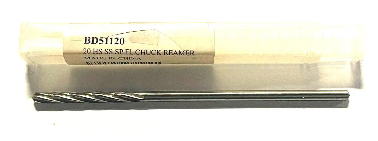 ProCut #20 Chucking Reamer Spiral Flute Straight Shank High Speed Steel