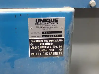 USED UNIQUE MACHINE & TOOL CO MODEL 320
