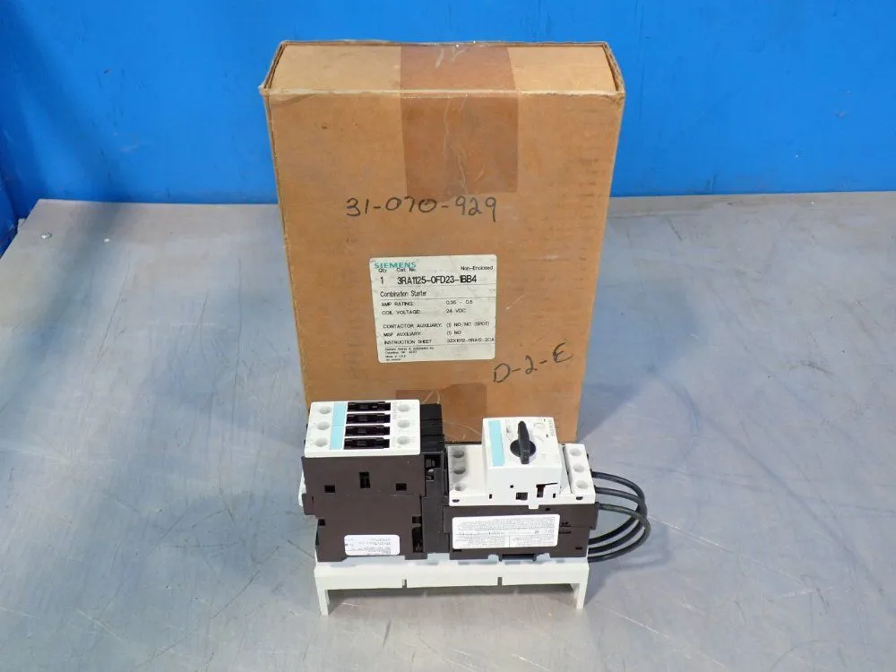 New | in-Stock SIEMENS 3RA11250FD231BB4 Starters Ohio US | HGR 24 #1186289