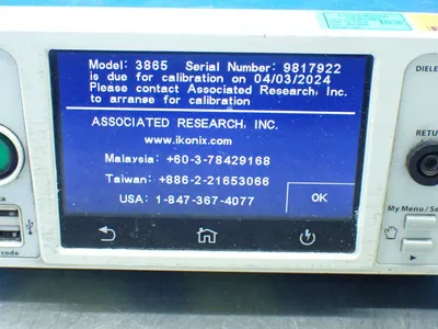 Used ASSOCIATED RESEARCH 3865 High Voltage Testers Ohio US | HGR 24 #782611