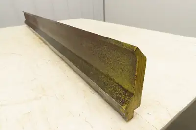 Press Brake Gooseneck Punch Die 45-9/16" Long 90° V 1/4" Finger 3-3/4" H
