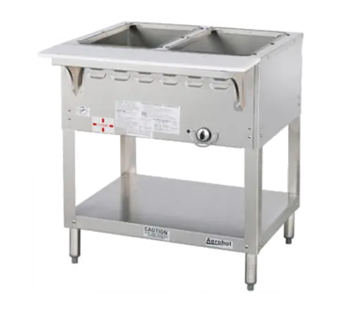Duke WB302 30 3/8" Hot Food Table w/ (2) Wells & Cutting Board, Natural Gas
