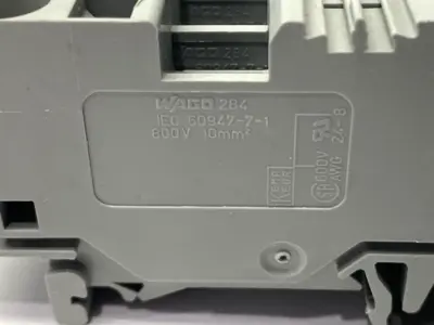 Used WAGO TERMINAL BLOCK 2-CONDUCTOR THROUGH LOT OF 6 Terminal Blocks | Maverick Industrial Sales #1103476