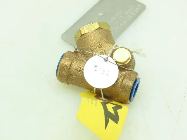 Milwaukee Valve 508-005-38 Swing Check Valve 3/8" 400 lb WOG 200 SWP Bronze Body