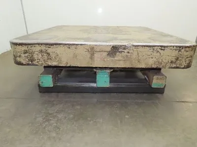 Heavy Duty Pallet Turntable 49x49" Top 18" High 1/4" Steel Plate 2500lbs