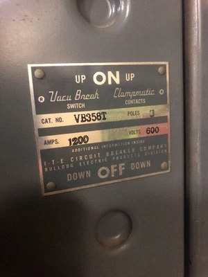 USED Eaton Cutler Hammer VB358T