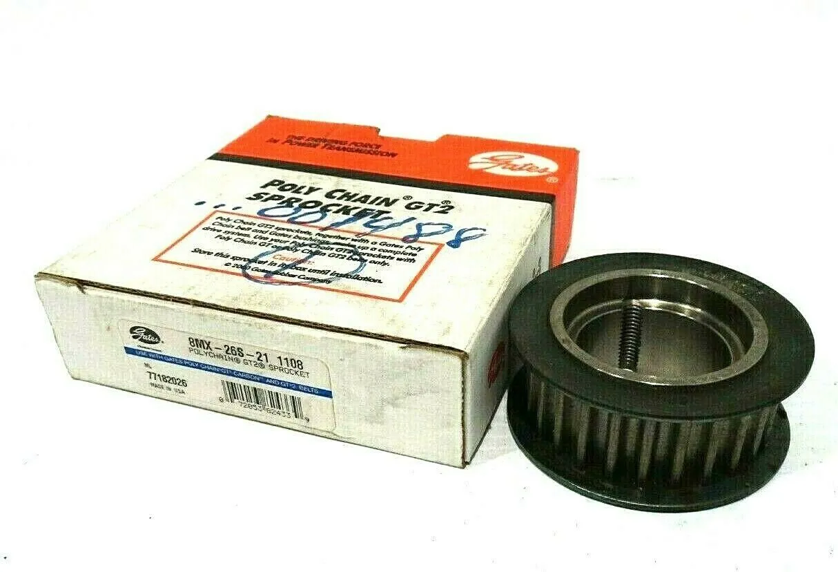NEW GATES 8MX-26S-21 1108 POLY CHAIN SPROCKET 77182026 8MX26S211108