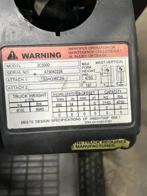 Used CAT 2C5000 Misc Forklifts Illinois US | Somerset Equipment Sales #1543004