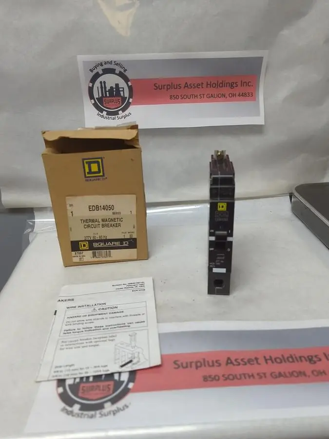 New | in-Stock SQUARE D EDB14050 Circuit Breakers | Surplus Asset Holdings #1189154