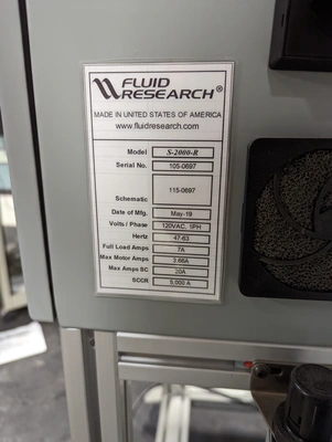 USED 2019 FLUID RESEARCH S-2000-R