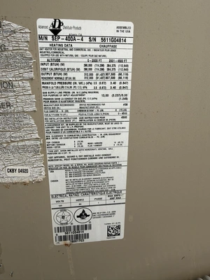 Used _UNKNOWN_ _UNKNOWN_ Gas Heaters Michigan US | Miedema Asset Management Group #1396161